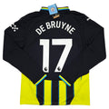 Manchester City Away Shirt 2024-25 – Longsleeve – De Bruyne #17 back view