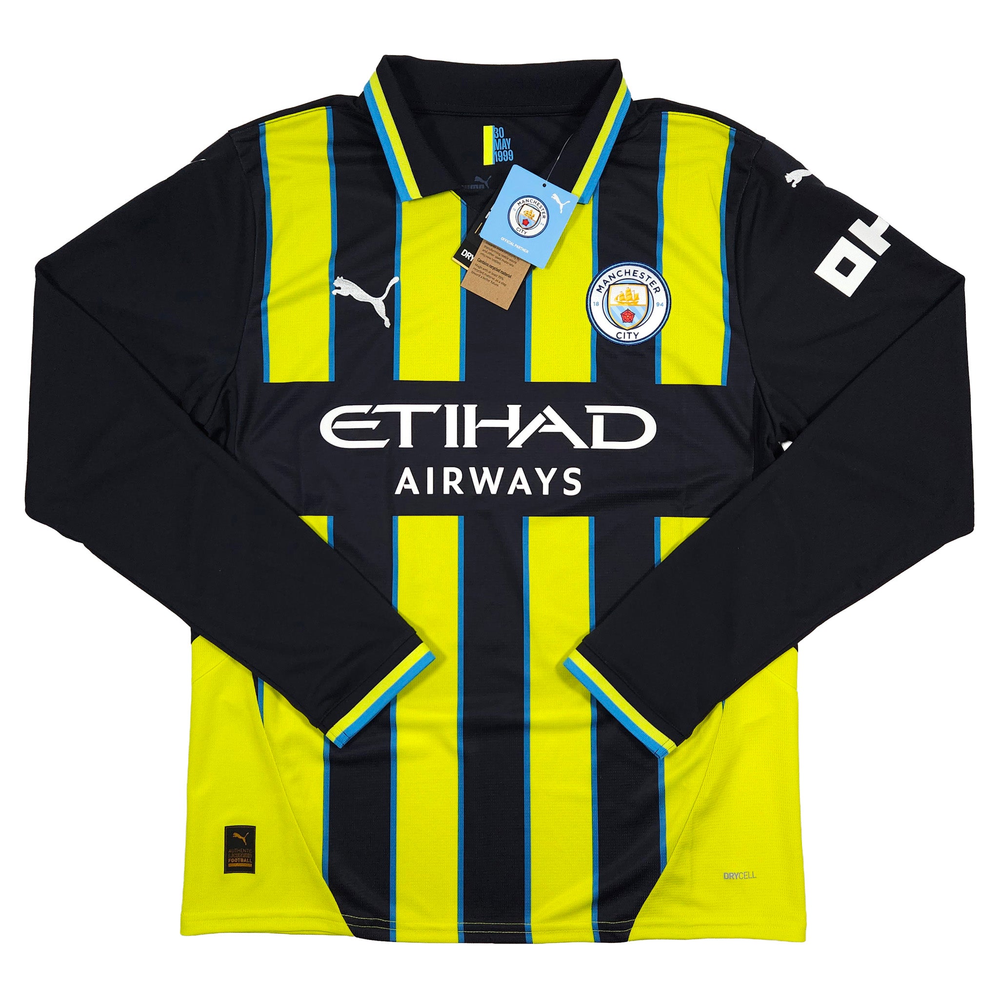 Manchester City Away Shirt 2024-25 – Longsleeve – De Bruyne #17 front view