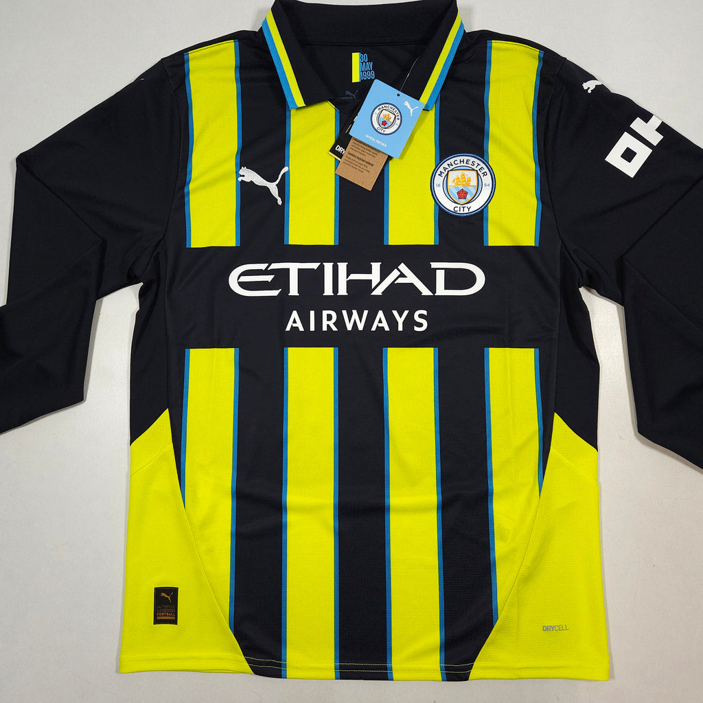 Manchester City Away Shirt 2024-25 – Longsleeve – De Bruyne #17 detailed view 1