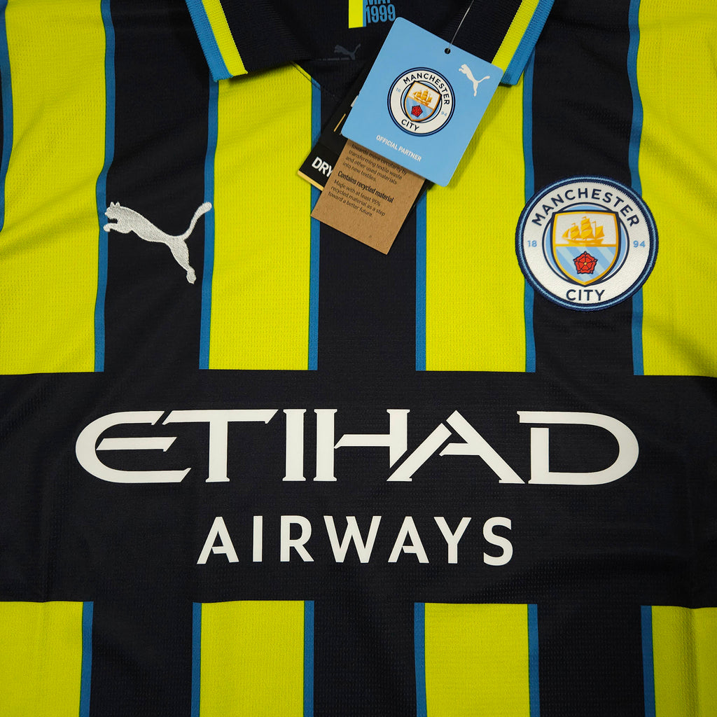 Manchester City Away Shirt 2024-25 – Longsleeve – De Bruyne #17 detailed view 2