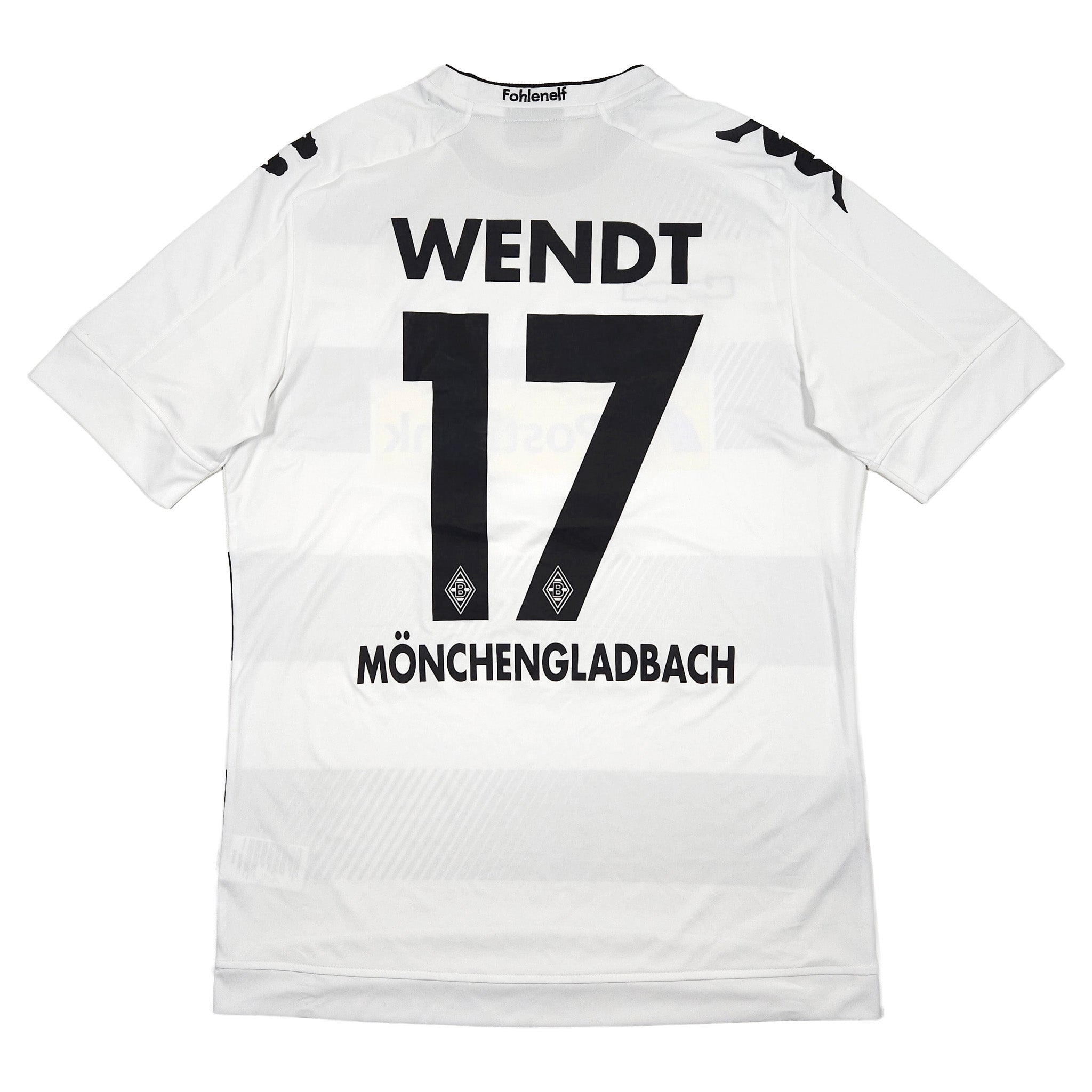 Borussia Mönchengladbach Home Shirt 2016-17 – Wendt #17 back view