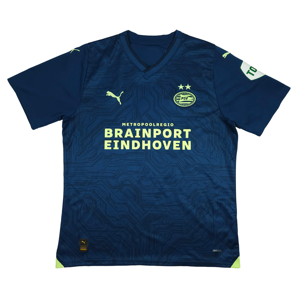 PSV Third Shirt 2023-24 – De Jong #9 front view