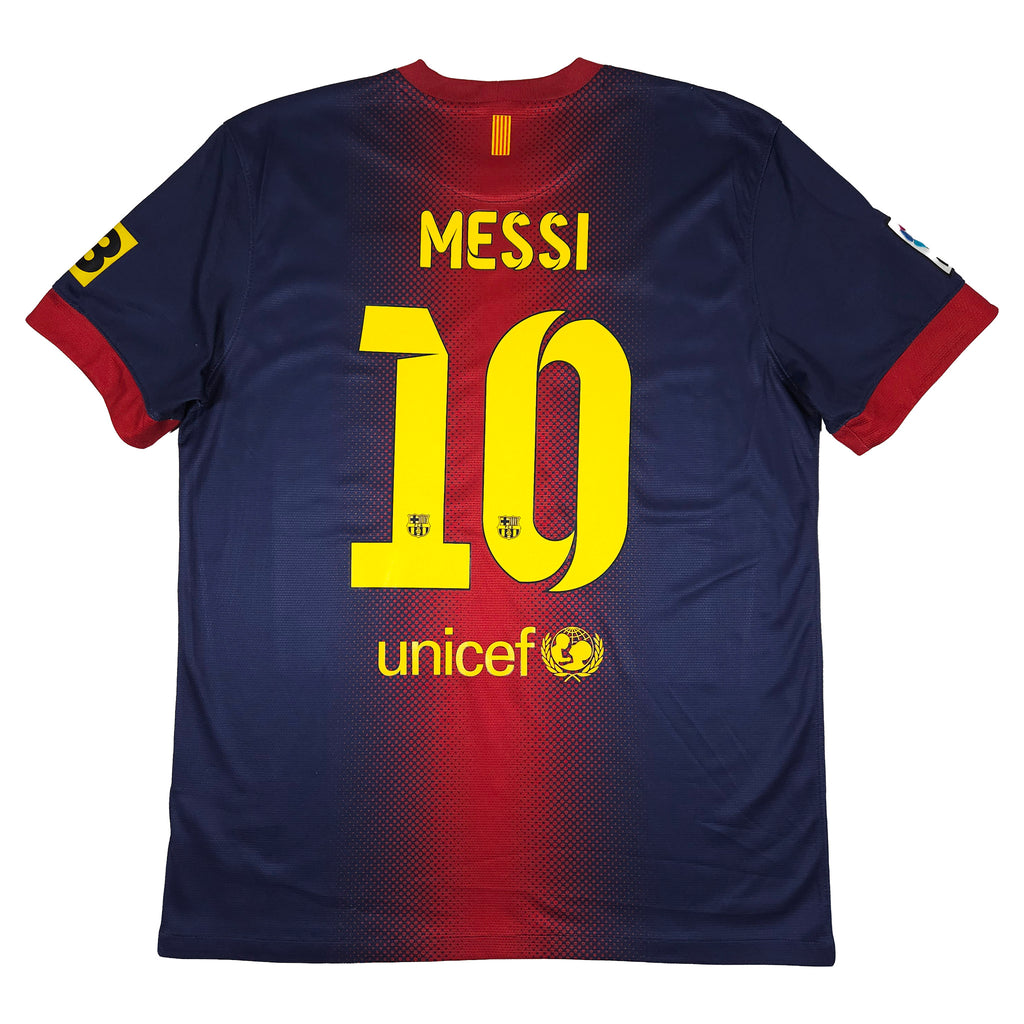 Barcelona Home Shirt 2012-13 – Messi #10 back view