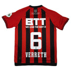 Willem II Away Shirt 2023-24 – Verreth #6 back view