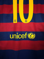 2015-16 Barcelona Home Shirt Messi #10