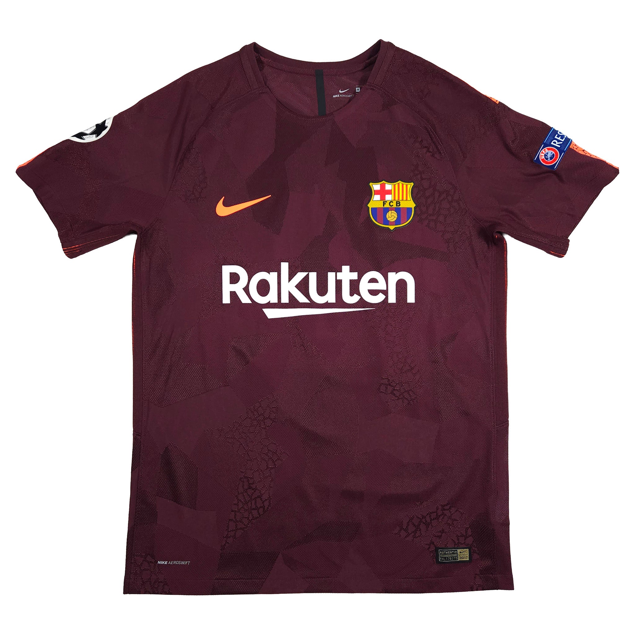 Barcelona Third Shirt 2017-18 – Authentic – Rakitic #4 front view