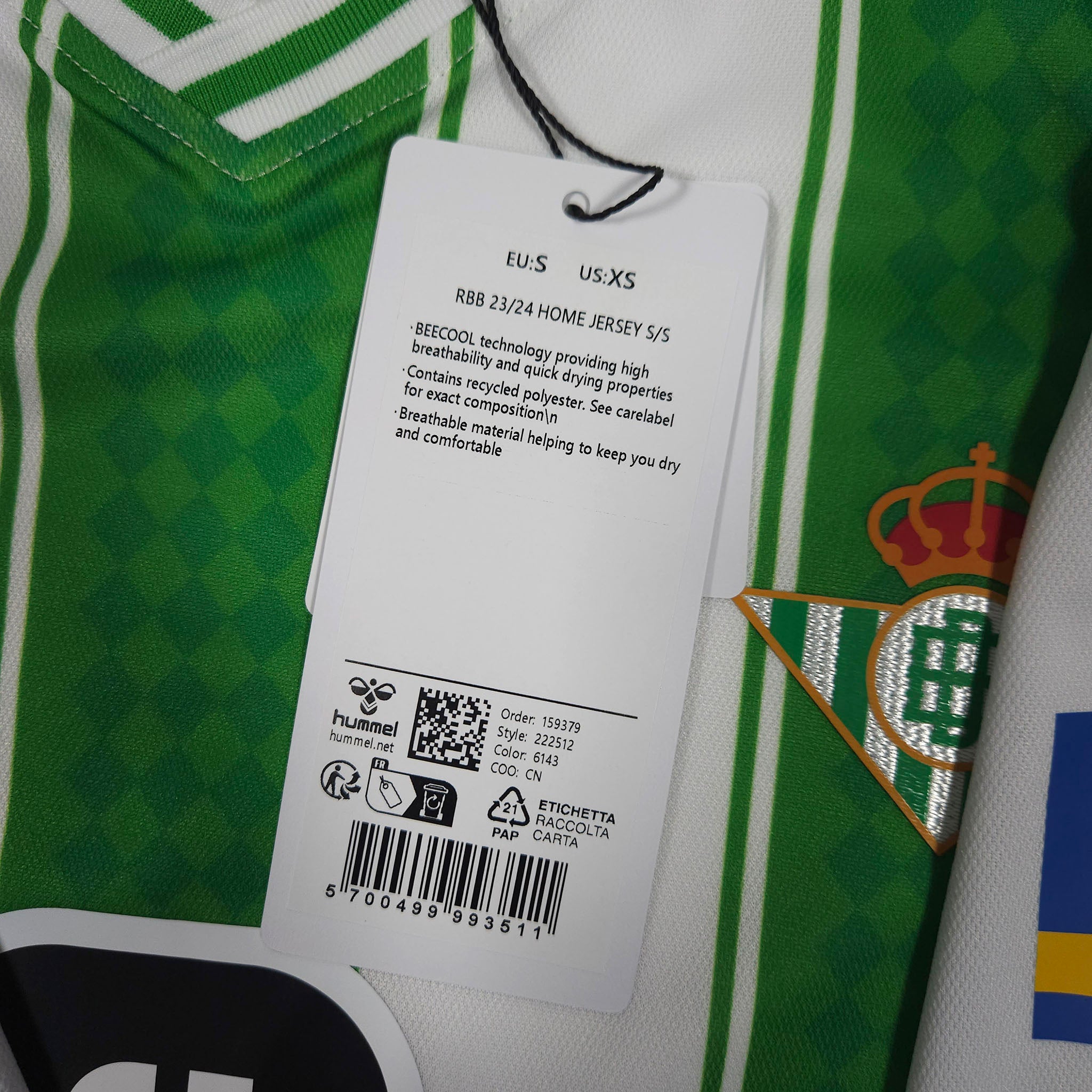 Real Betis Home Shirt 2023-24 detailed view 11